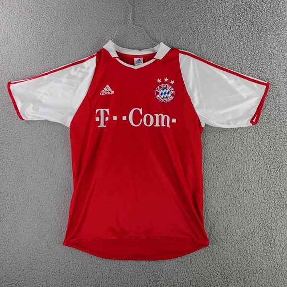adidas Other - FC Bayern Munich Jersey Mens Small Red 2004 2005 Adidas T-Com Home Soccer Shirt